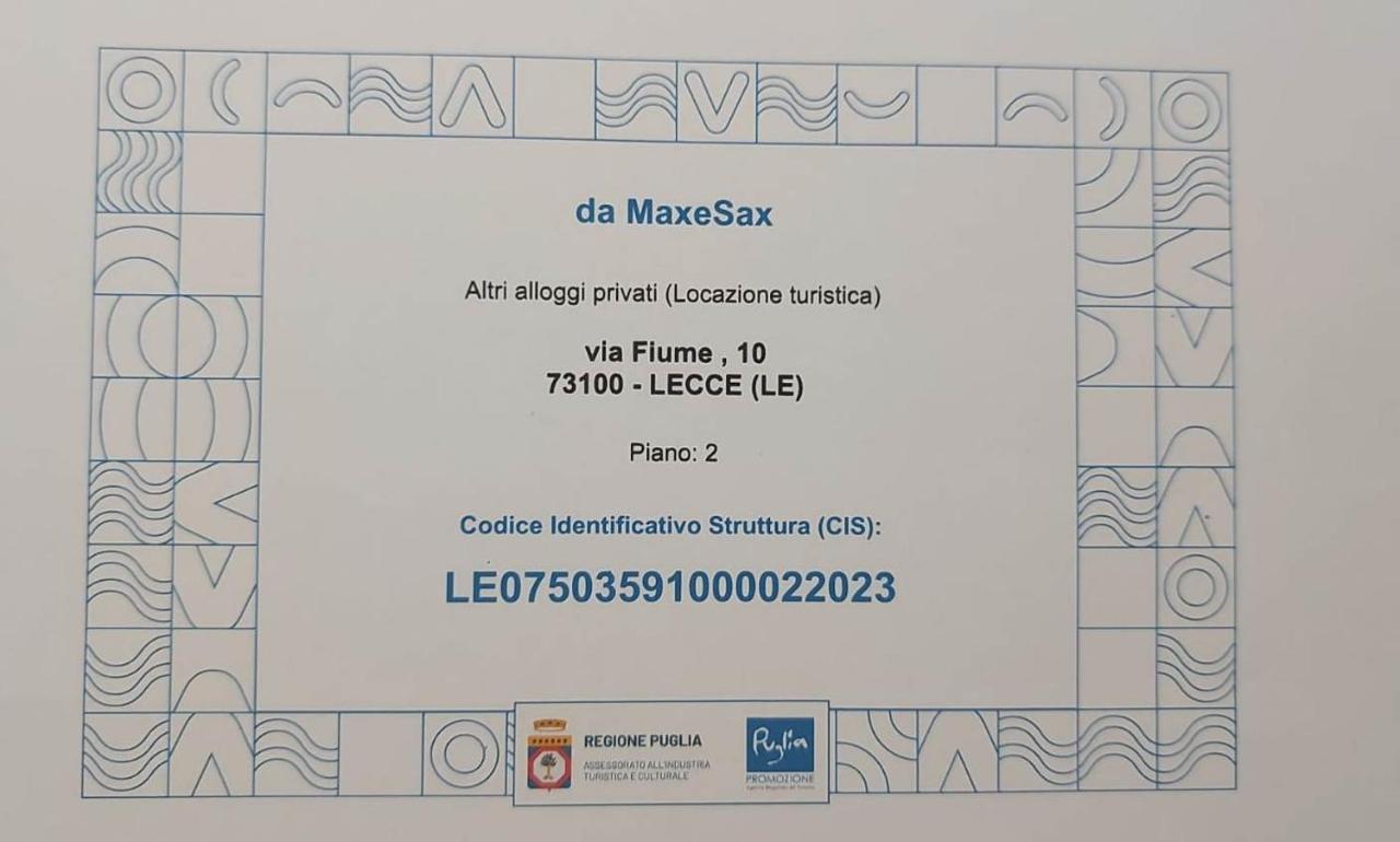Damax&Sax Apartment Lecce Bagian luar foto